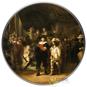 THE NIGHT WATCH By Rembrandt Masterworks in Silver 1/2 Oz Silver Coin 1$ Republic of Sog 2026 - Coins & More - Próximamente