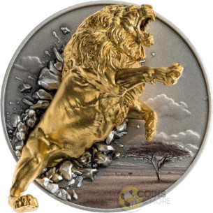 THE LION Dynamic Dimension 5 Oz Silver Coin 100 Francs Burundi 2026 - Coins & More - In Arrivo