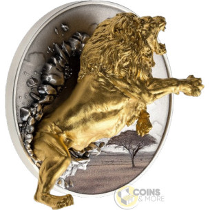 THE LION Dynamic Dimension 5 Oz Silver Coin 100 Francs Burundi 2026 - Coins & More - In Arrivo 2