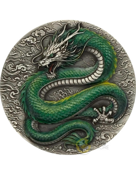 AZURE DRAGON 2 Oz Silver Coin 2 Guards Truth Guard 2026 - Coins & More - Plata