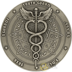 AZURE DRAGON 2 Oz Silver Coin 2 Guards Truth Guard 2026 - Coins & More - Plata 2