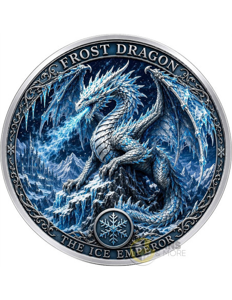 FROST DRAGON : THE ICE EMPEROR 1Kg Kilo Copper Medal 2026 - Coins & More - In Arrivo