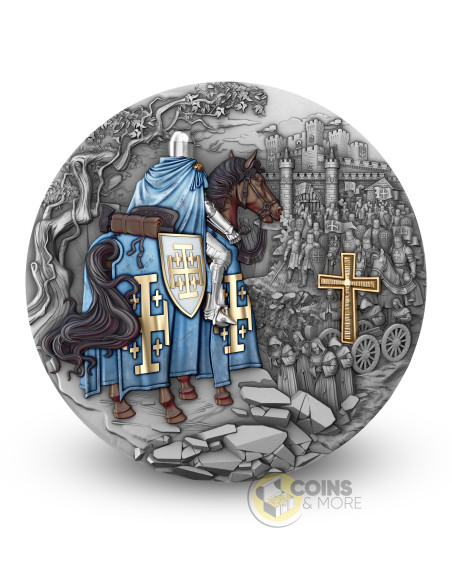 JERUSALEM KNIGHTS Holy Knights 2 Oz Silver Coin 5$ Niue 2026 - Coins & More - Próximamente