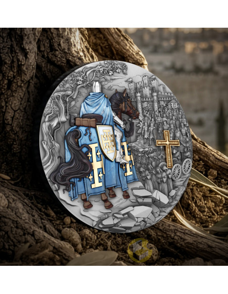 JERUSALEM KNIGHTS Holy Knights 2 Oz Silver Coin 5$ Niue 2026 - Coins & More - Próximamente