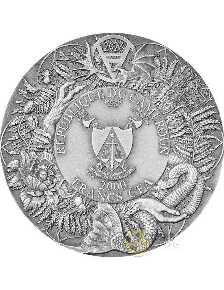 LICHO Slavic Bestiary 3 Oz Silver Coin 2000 Francs Cameroon 2026 - Coins & More - À Venir