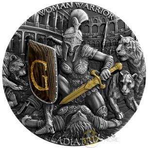 GLADIATRIX Woman Warrior 2 Oz Silver Coin 5$ Niue 2026 - Coins & More - À Venir
