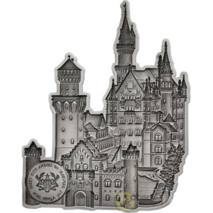NEUSCHWANSTEIN Grand Vision Highest Precision Monuments 1 Oz Silver Coin 5 Cedis Ghana 2026 - Coins & More - À Venir 2