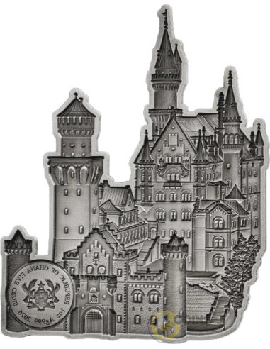 NEUSCHWANSTEIN Grand Vision Highest Precision Monuments 1 Oz Silver Coin 5 Cedis Ghana 2026 - Coins & More - À Venir
