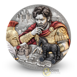 ODYSSEUS Odyssey 2 Oz Silver Coin 5$ Niue 2026 - Coins & More - À Venir