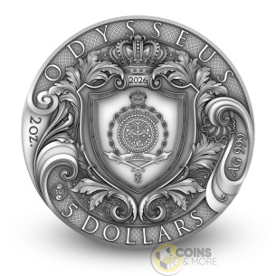 ODYSSEUS Odyssey 2 Oz Silver Coin 5$ Niue 2026 - Coins & More - À Venir 2
