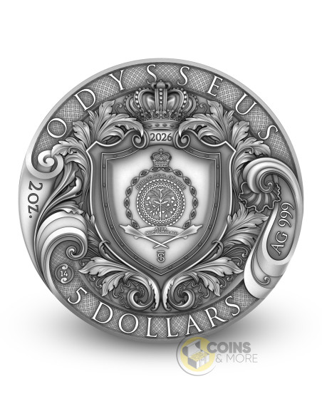 ODYSSEUS Odyssey 2 Oz Silver Coin 5$ Niue 2026 - Coins & More - À Venir