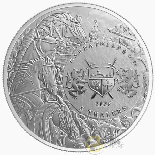 BLACK HORSE Four Horsemen Of The Apocalypse 1 Oz Silver Bullion Coin 5 Thalers 2026 - Coins & More - À Venir 2