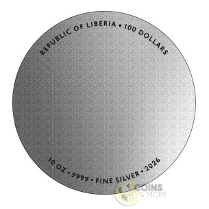 ANAMORPHOSIS 2026 10 Oz Silver Coin 100$ Liberia 2026 - Coins & More - Demnächst 2