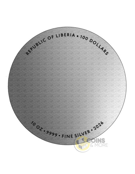 ANAMORPHOSIS 2026 10 Oz Silver Coin 100$ Liberia 2026 - Coins & More - Demnächst