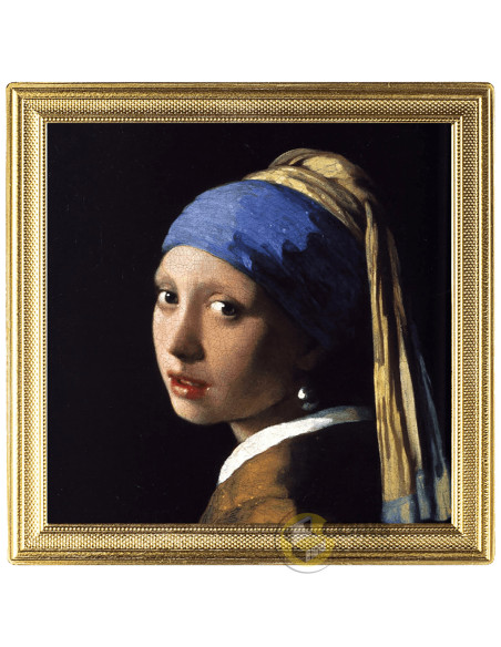 GIRL WITH THE PEARL EARRINGS World's Most Expensive Paintings 2 Oz Silver Coin 2$ Niue 2026 - Coins & More - Demnächst
