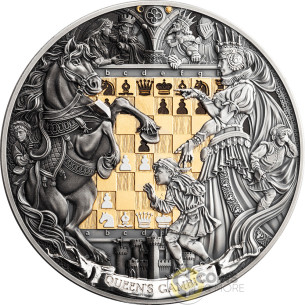 QUEEN'S GAMBIT Chess Battle 3 Oz Silver Coin 7$ Niue 2026 - Coins & More - Próximamente