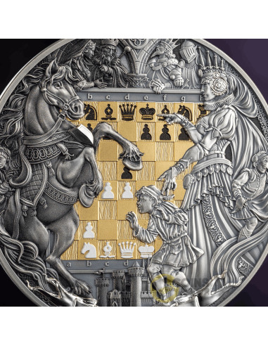 QUEEN'S GAMBIT Chess Battle 3 Oz Silver Coin 7$ Niue 2026 - Coins & More - Próximamente
