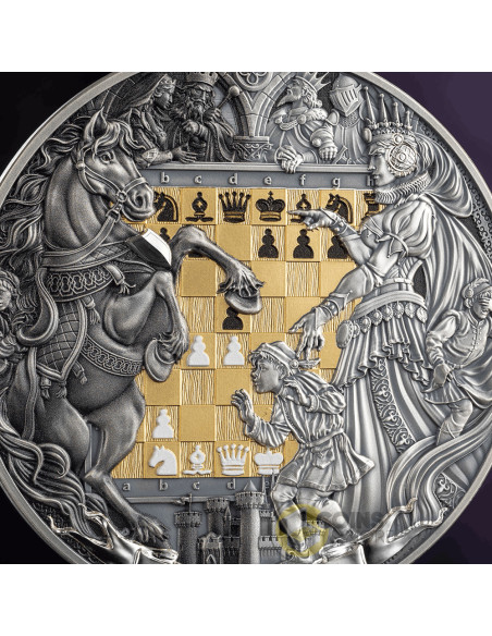 QUEEN'S GAMBIT Chess Battle 3 Oz Silver Coin 7$ Niue 2026 - Coins & More - Próximamente