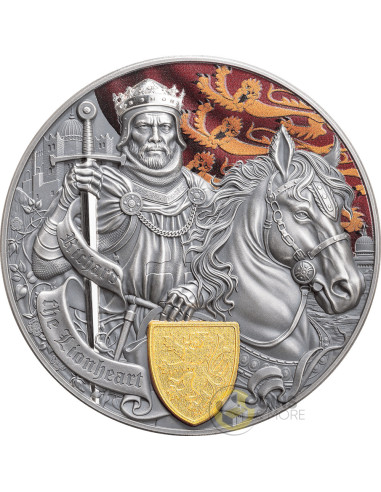 RICHARD THE LIONHEART Legends of Battlefield 2 Oz Silver Coin 2$ Samoa 2026 - Coins & More - À Venir