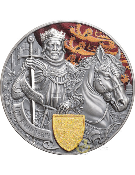 RICHARD THE LIONHEART Legends of Battlefield 2 Oz Silver Coin 2$ Samoa 2026 - Coins & More - À Venir