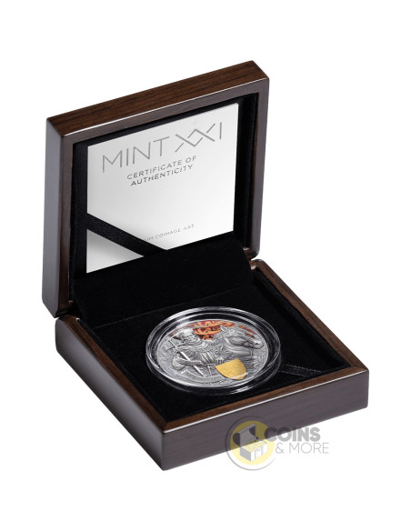 RICHARD THE LIONHEART Legends of Battlefield 2 Oz Silver Coin 2$ Samoa 2026 - Coins & More - À Venir