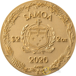 LIZARD Amber Mirage 2 Oz Silver Coin 2$ Samoa 2026 - Coins & More - Próximamente 2