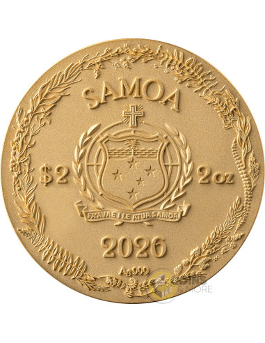 LIZARD Amber Mirage 2 Oz Silver Coin 2$ Samoa 2026 - Coins & More - Próximamente