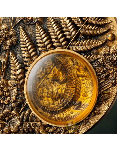 LIZARD Amber Mirage 2 Oz Silver Coin 2$ Samoa 2026 - Coins & More - Próximamente