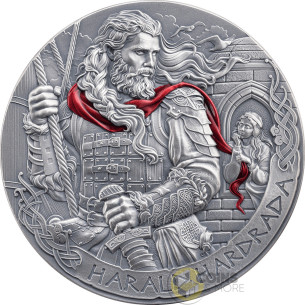 HARALD HARDRADA The Way to Valhalla 2 Oz Silver Coin 2000 Francs Cameroon 2026 - Coins & More - In Arrivo