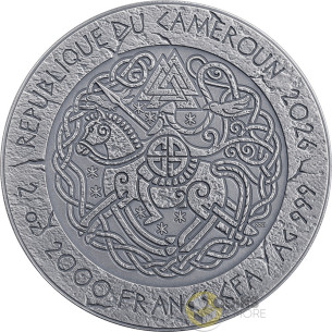 HARALD HARDRADA The Way to Valhalla 2 Oz Silver Coin 2000 Francs Cameroon 2026 - Coins & More - In Arrivo 2