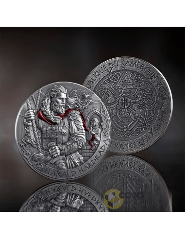 HARALD HARDRADA The Way to Valhalla 2 Oz Silver Coin 2000 Francs Cameroon 2026 - Coins & More - In Arrivo