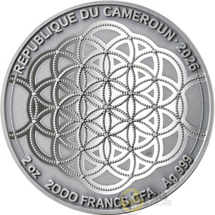 INDIAN ELEPHANT Patterns of the World 2 Oz Silver Coin 2000 Francs Cameroon 2026 - Coins & More - Próximamente 2