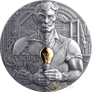CYBORG Dual Essence 2 Oz Silver Coin 2000 Francs Cameroon 2026 - Coins & More - Próximamente