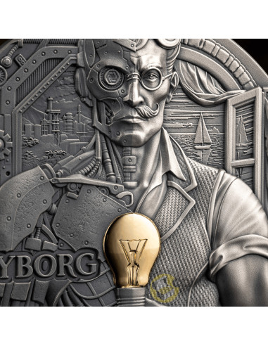 CYBORG Dual Essence 2 Oz Silver Coin 2000 Francs Cameroon 2026 - Coins & More - Próximamente
