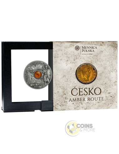 CZECHIA Amber Route Silver Coin 1$ Niue 2026 - Coins & More - À Venir
