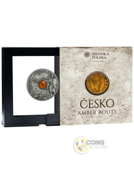 CZECHIA Amber Route Silver Coin 1$ Niue 2026 - Coins & More - À Venir