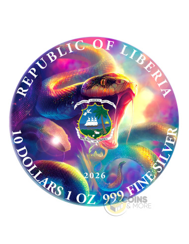 WHISPER OF THE GORGON 1 Oz Silver Coin 10$ Liberia 2026 - Coins & More - Coming Soon