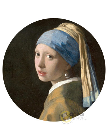 GIRL WITH A PEARL EARRING 0.5 Oz Silver Coin 5$ Liberia 2026 - Coins & More - Coming Soon