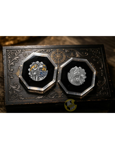 FORTUNA AND THE TURNING TIDE 2 Oz Silver Coin 2000 Francs Cameroon 2026 - Coins & More - Coming Soon