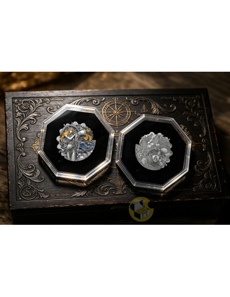 FORTUNA AND THE TURNING TIDE 2 Oz Silver Coin 2000 Francs Cameroon 2026 - Coins & More - Coming Soon