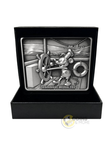 STEAMBOAT WILLIE 1928 Silver Bar - Coins & More - Coming Soon