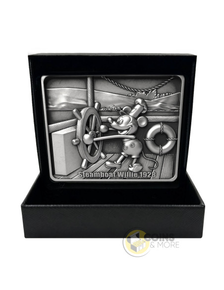 STEAMBOAT WILLIE 1928 Silver Bar - Coins & More - Coming Soon