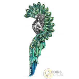 PEACOCK FAIRY 2 Oz Silver UV Coin 2000 Francs Cameroon 2027 - Coins & More - Demnächst