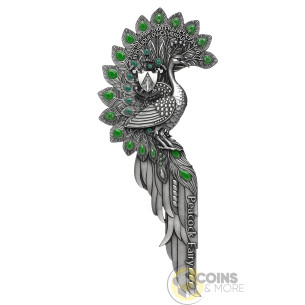 PEACOCK FAIRY 2 Oz Silver UV Coin 2000 Francs Cameroon 2027 - Coins & More - Demnächst 2