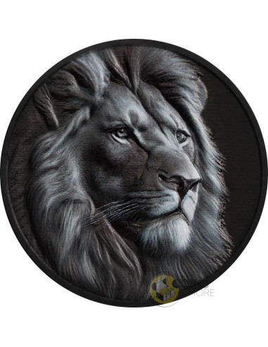 LION Black and White 1 Oz Silver Coin 5$ Cook Islands 2026 - Coins & More - Coming Soon