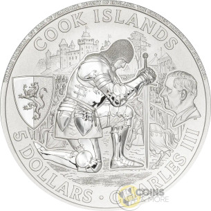 JOUSTING Knight Games 1 Oz Silver Coin 5$ Cook Islands 2026 - Coins & More - Demnächst 2