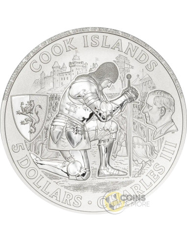 JOUSTING Knight Games 1 Oz Silver Coin 5$ Cook Islands 2026 - Coins & More - Demnächst