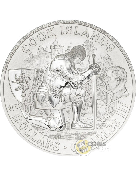 JOUSTING Knight Games 1 Oz Silver Coin 5$ Cook Islands 2026 - Coins & More - Demnächst