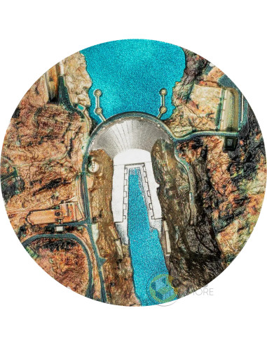 HOOVER DAM 2 Oz Silver Coin 10$ Cook Islands 2026 - Coins & More - Coming Soon