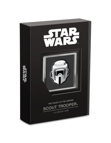 SCOUT TROOPER - Faces of the Empire Star Wars 1 Oz Silver Coin 2$ Niue 2021 - Coins & More - Niue
